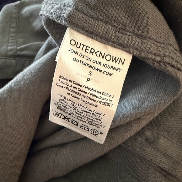Outerknown Retrograde Linen Jumpsuit, Gray - Picture 7 of 13